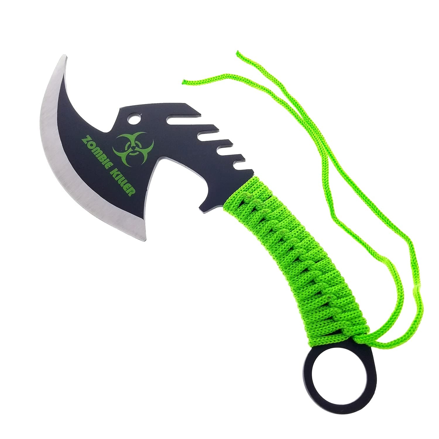 Armory Replicas Zombie Killer Skullsplitter Throwing Axe - Green