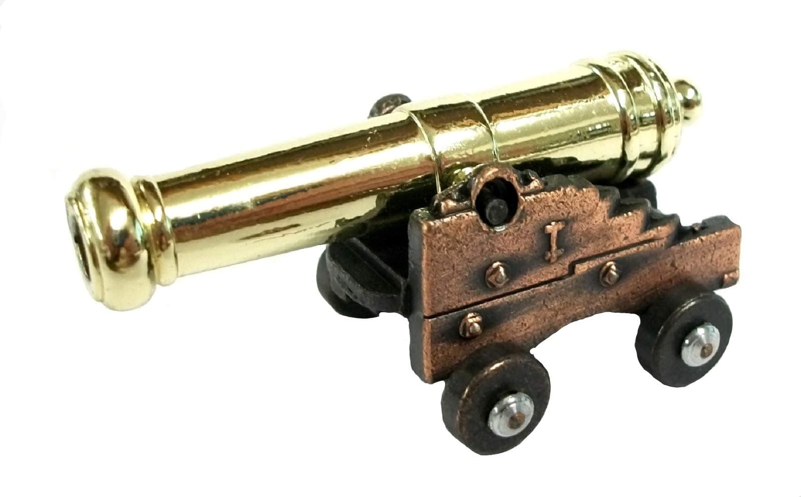 Miniature Naval Cannon w/ Brass Barrel