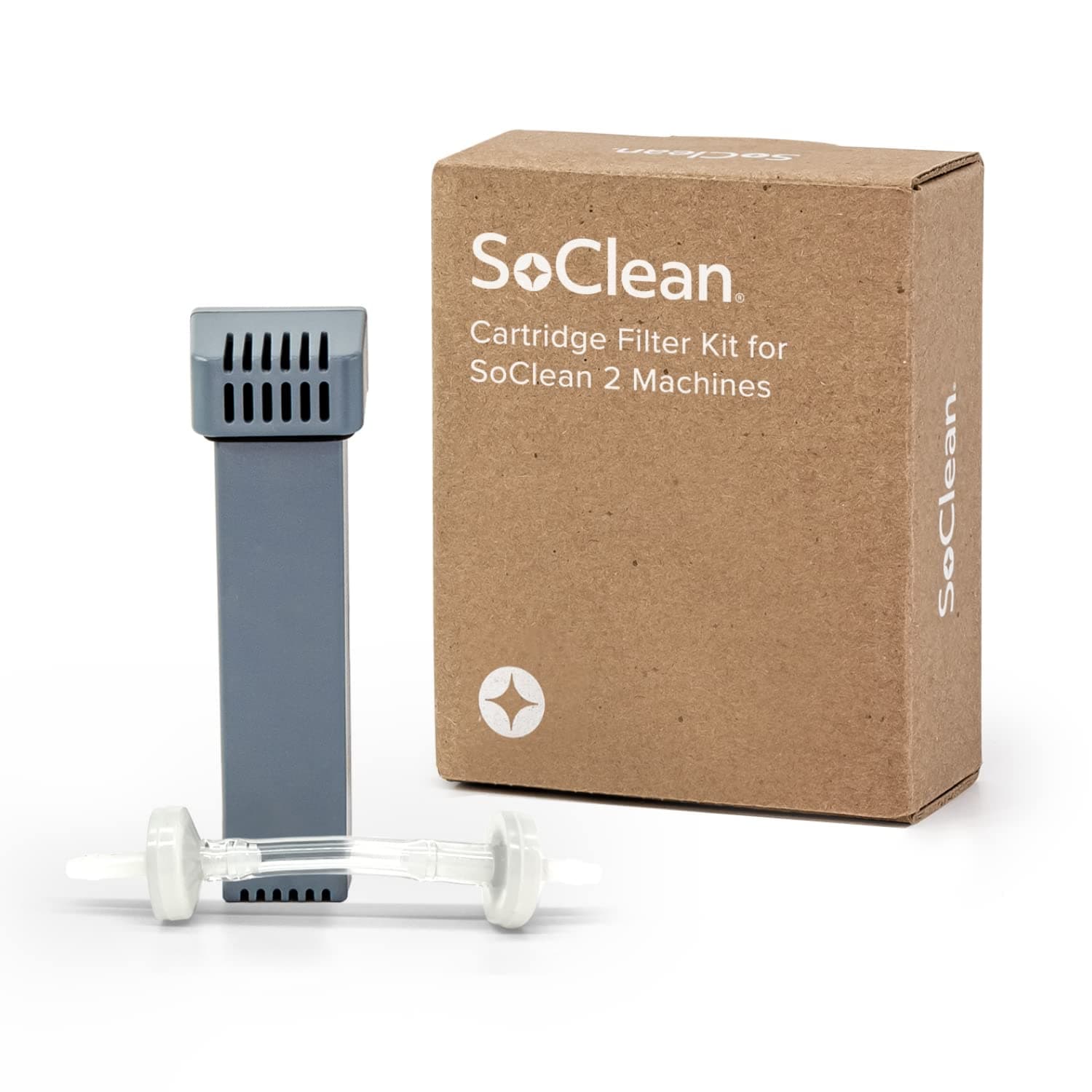 SoClean Replacement Cartridge Filter Kit for SoClean 2 Machines, Includes One Filter Cartridge and One Check Valve, Genuine OEM with Full Warranty