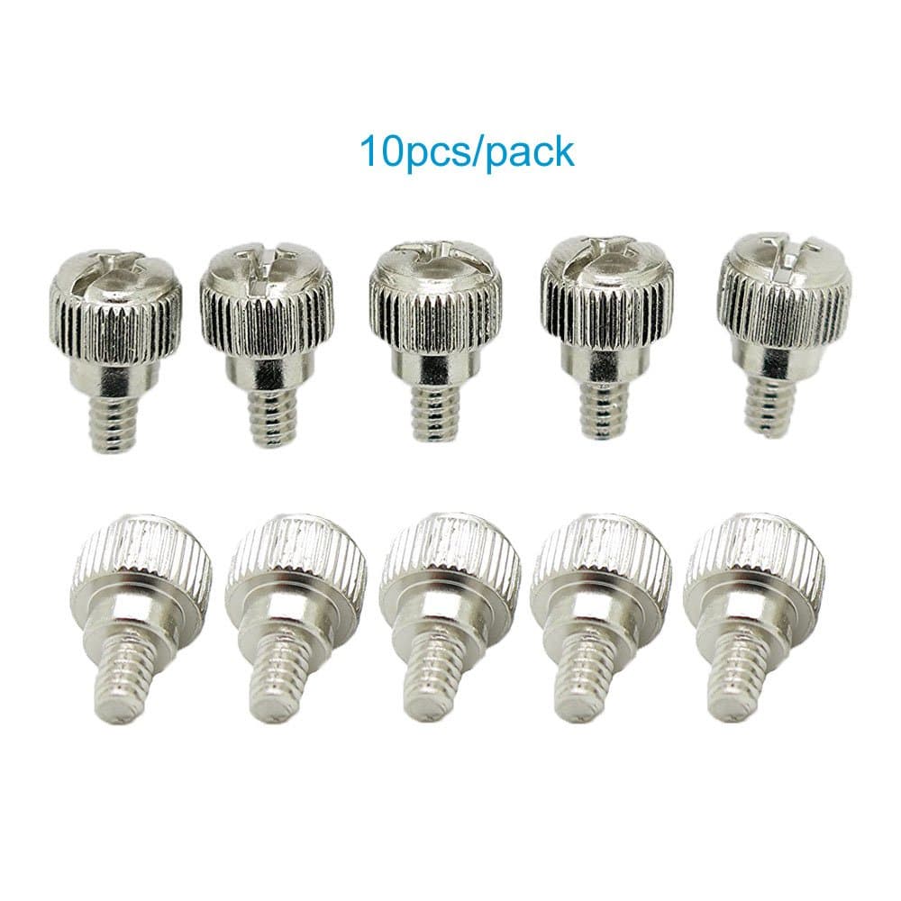 Jwqidi 10 Pcs Computer Case Thumb Screws 6# -32 X 6mm