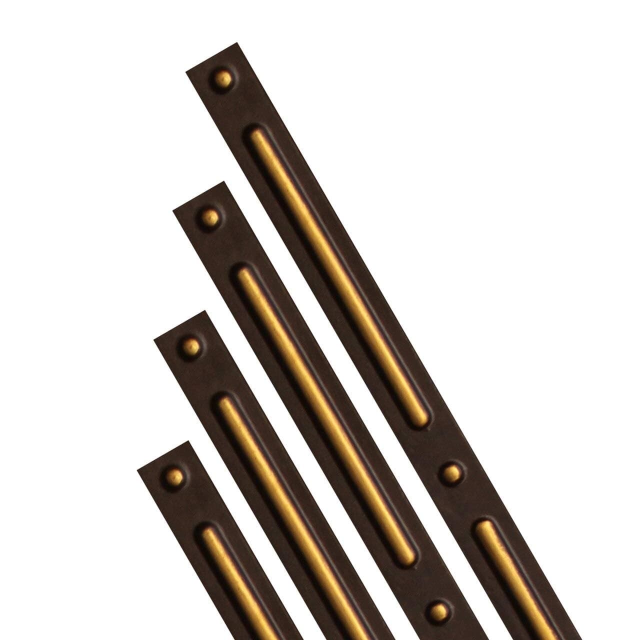 From Plain To Beautiful In Hours g2ag Dash and Dot Grid and Seam Covers 1” x 24” in Antique Gold (48 Ln. Ft. / Pack)