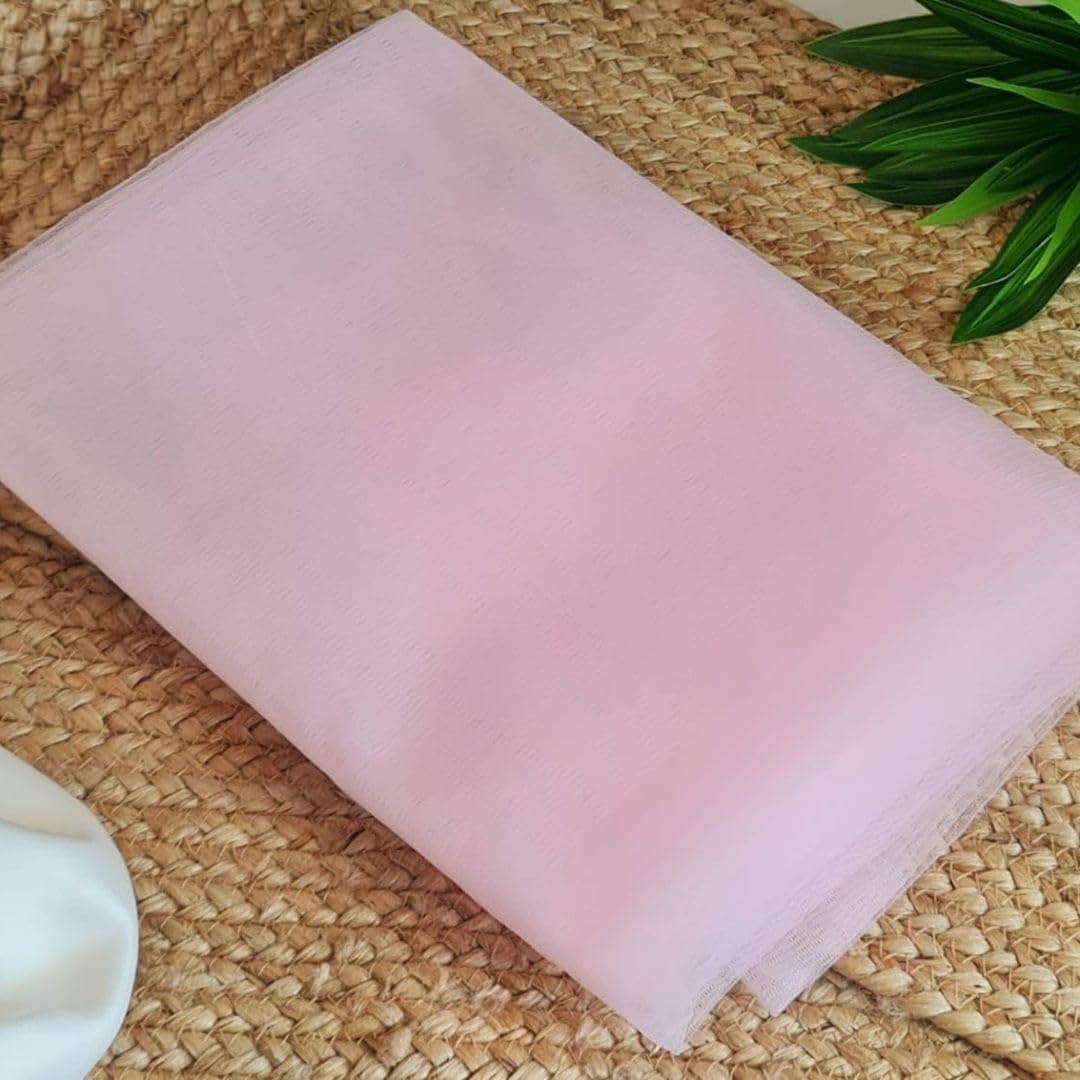 SATYAM KRAFT 10 Meter Multipurpose Net Fabric Soft Cloth Roll | Wedding, Valentine & Party Decoration Items, Birthday, Anniversary | Stage, Tent, Backdrop, Mandap Festive, Event Decor Net (Pink)