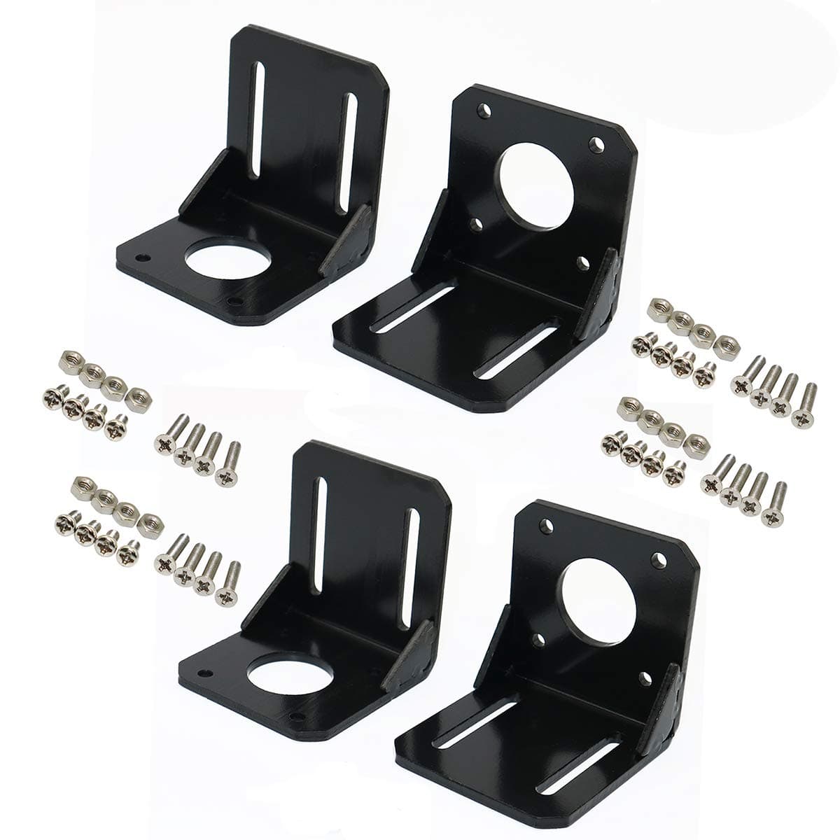 4PCS Nema 17 Stepper Motor Mounting Bracket with M3 , M4 Screws