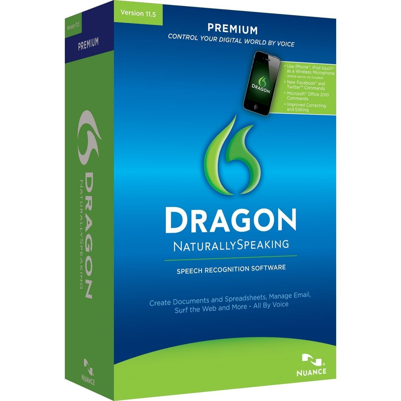 Dragon NaturallySpeaking Premium 11 [Old Version]