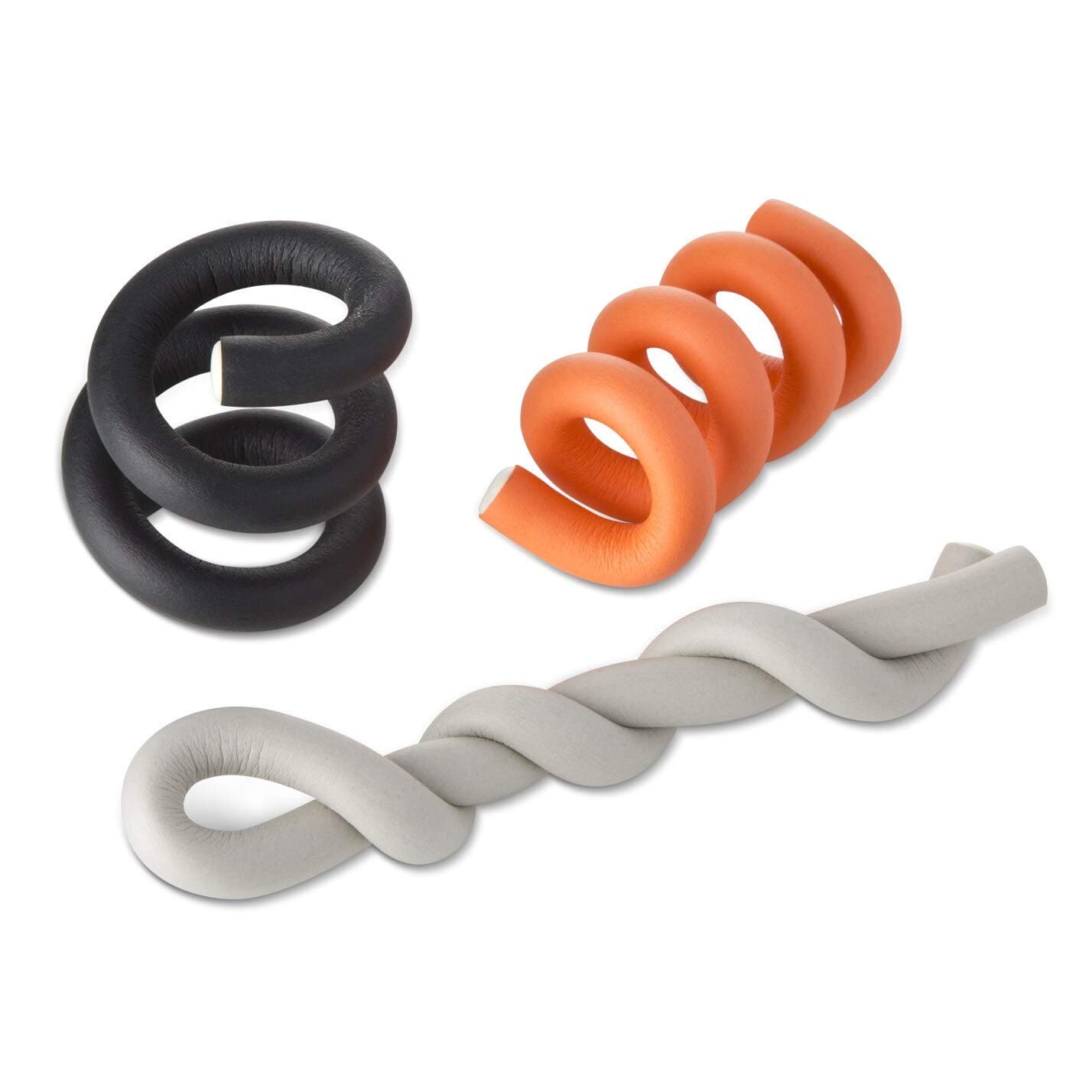 UT Wire 14" Flexi Ties , Cable Wrap, In Grey/orange/black, 6-ct