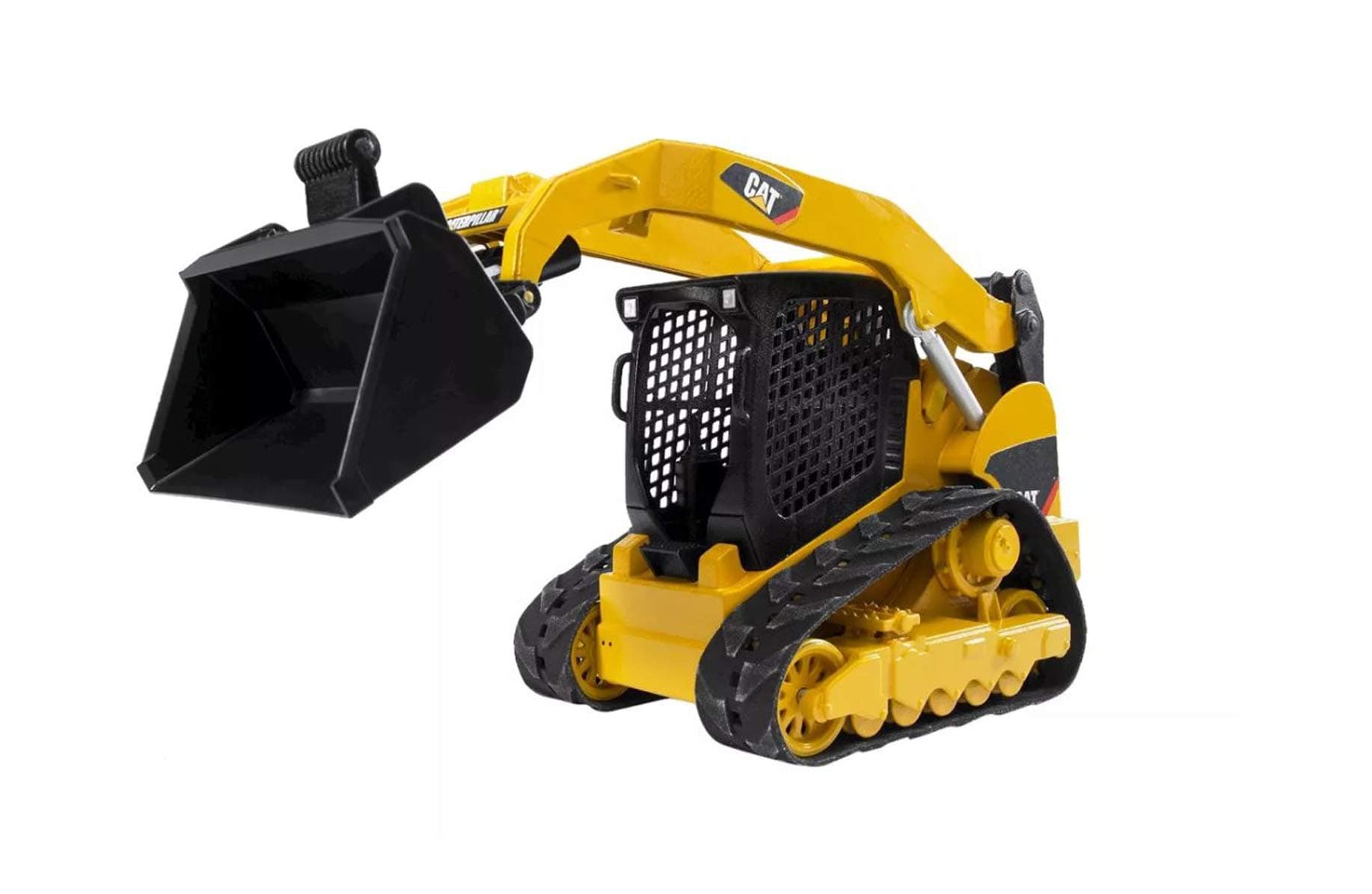 Toys - Construction Realistic CAT Compact Track Loader with Adjustable and Lockable Loading Arm and Moveable Rubber Chains - Ages 3+