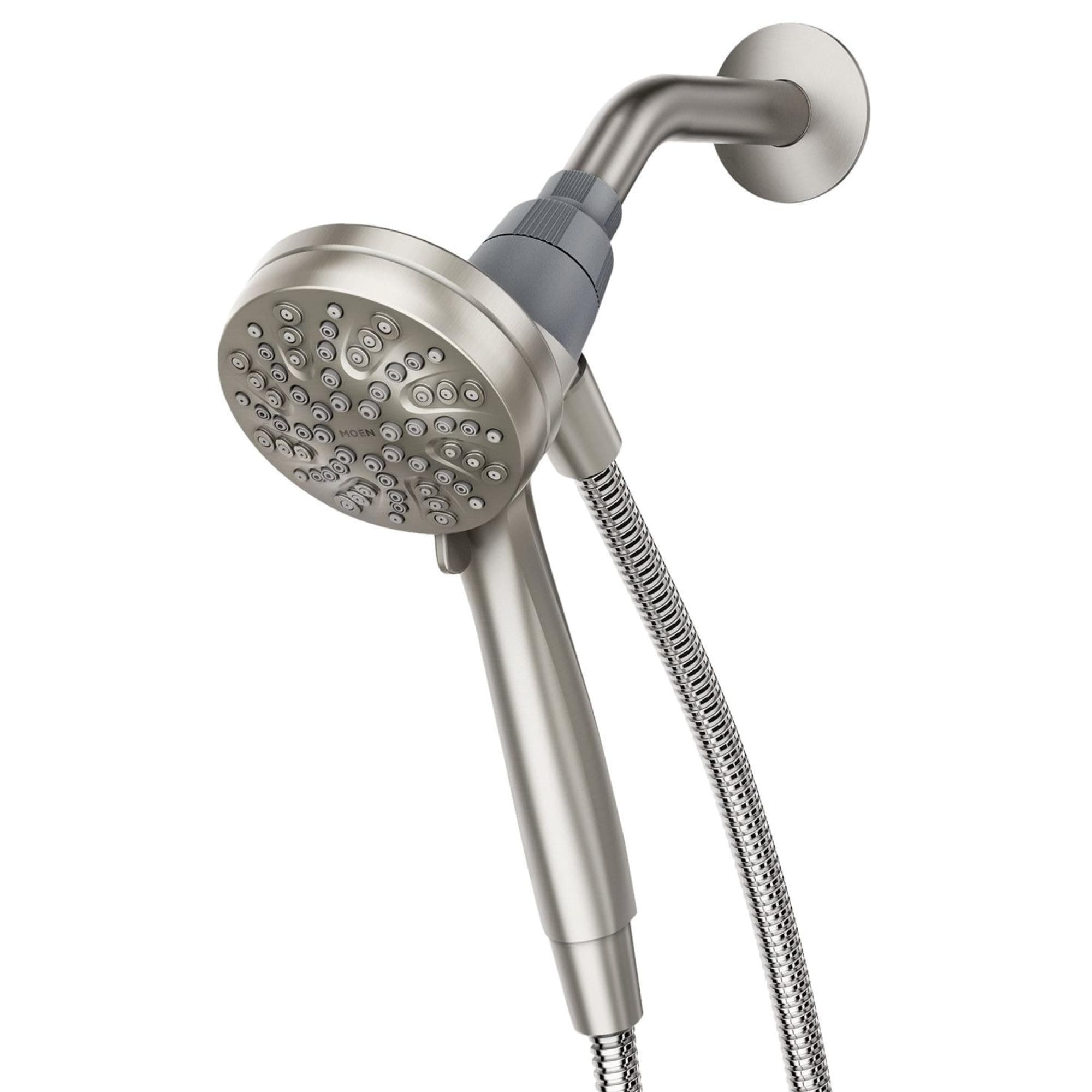 Magnetix Six-Function Handheld Showerhead with Eco-Performance Magnetic Docking System, Brushed Nickel, 3.5" (26100EPSRN)