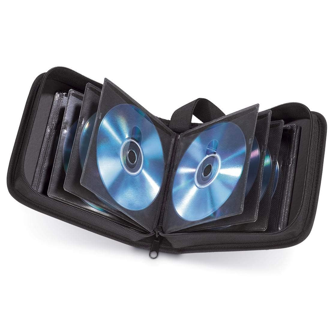 Hama CD Wallet for Storing 20 CDs/DVDs/Blu-Rays, Black,00033830