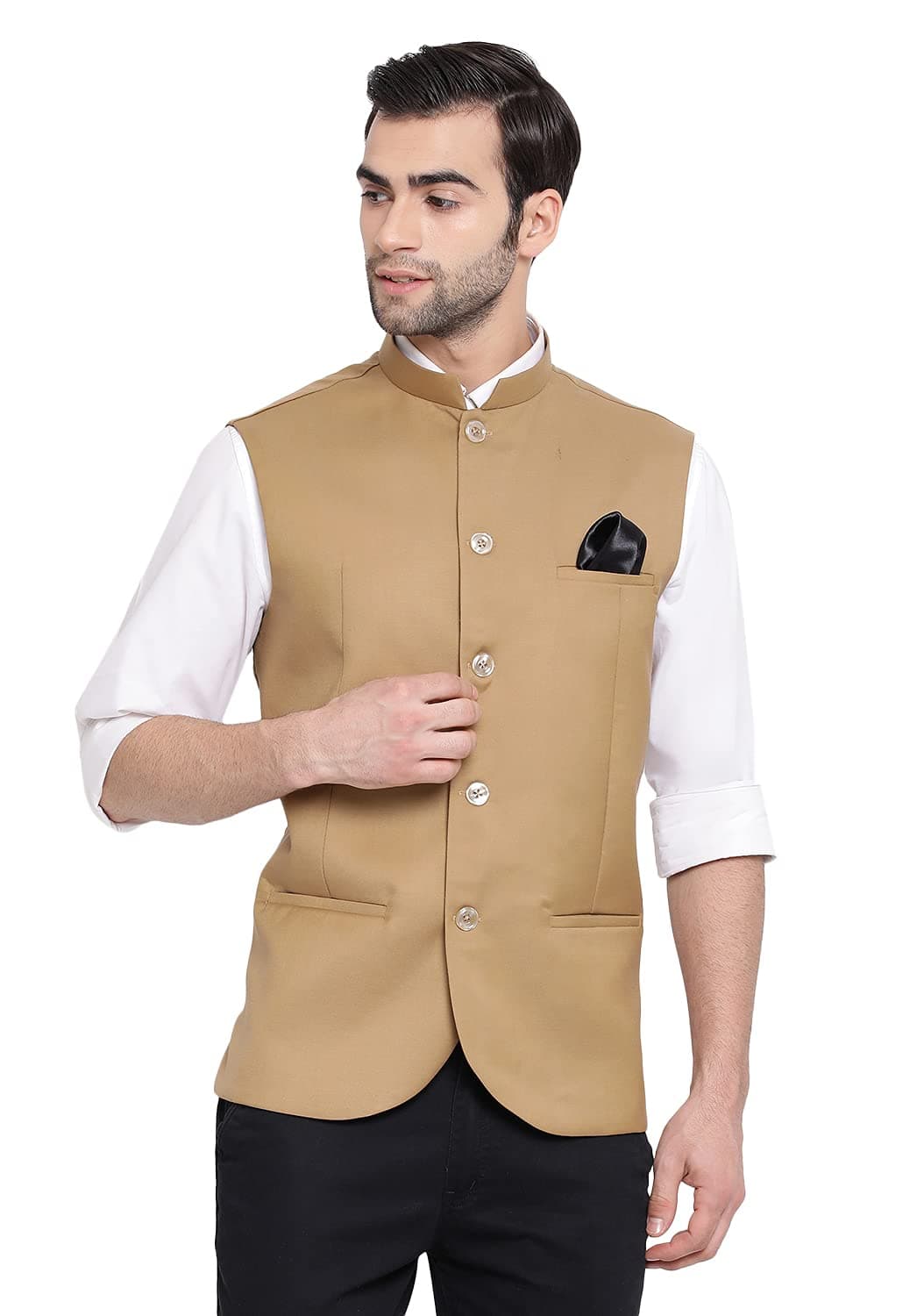 Men's Cotton Blend Nehru Jacket