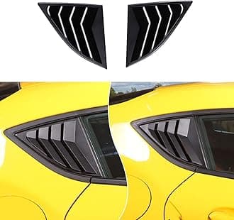 Rear Side Window Louver Cover Fit for Toyota Supra GR A90 A91 MK5 2019-2025, Side Window Louvers Air Vent Scoop Shades Trim Cover(Matte Black)