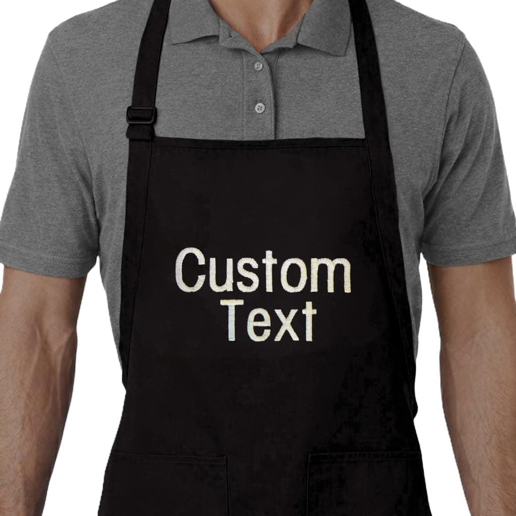 Personalized Chef Name Embroidered Apron…