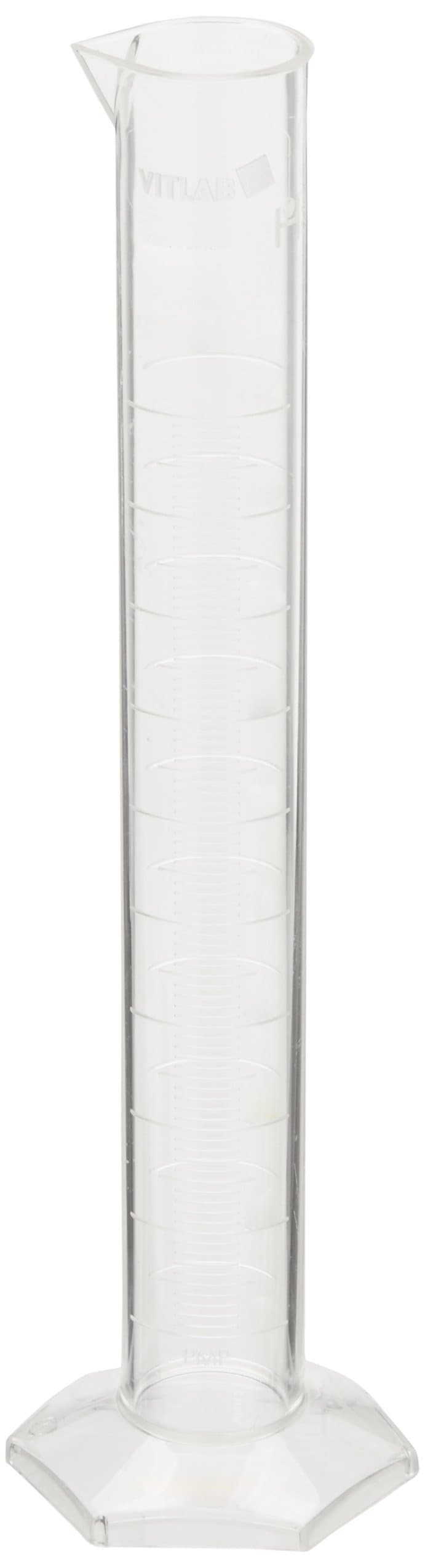 Vitlab Class A Certified Polymethylpentene Graduated Cylinder, 100ml Capacity (Pack of 2)