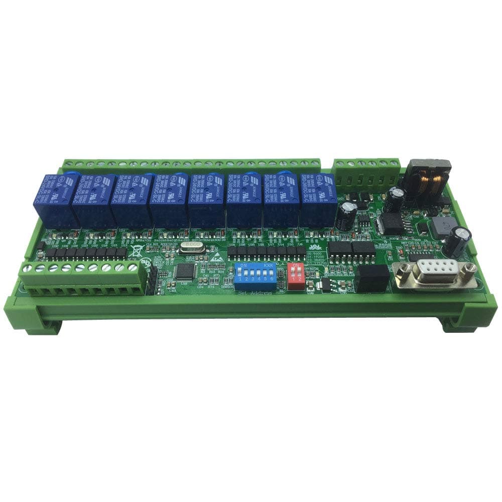 QL Electronics Modbus RTU 8 Channel DC 24V Remote Control Switch 10Amp IO Expansion Board Power Relay Module For PLC Control Board