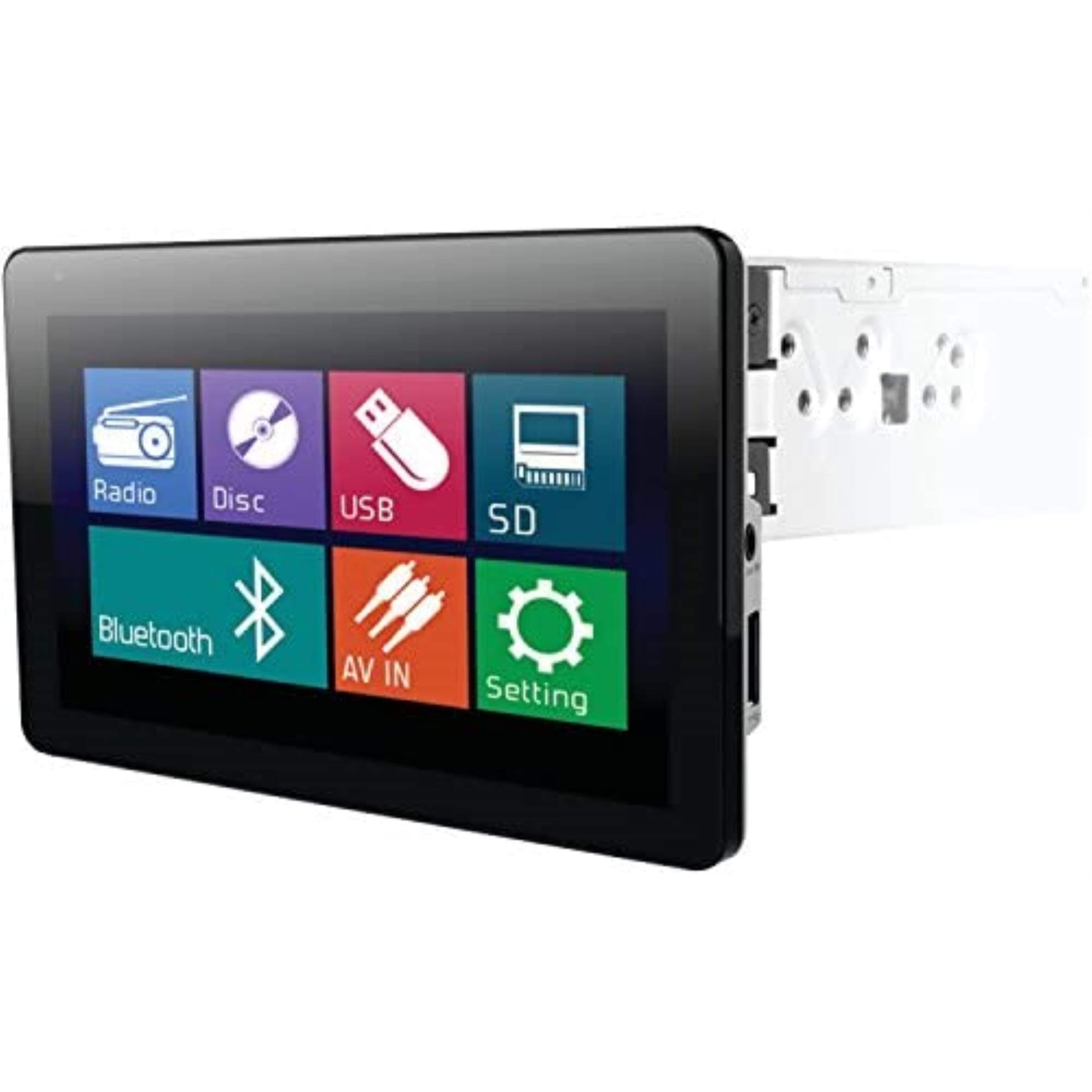 Power Acoustik PD930B 1-DIN Mobile 8 Source Unit with DETACHAB