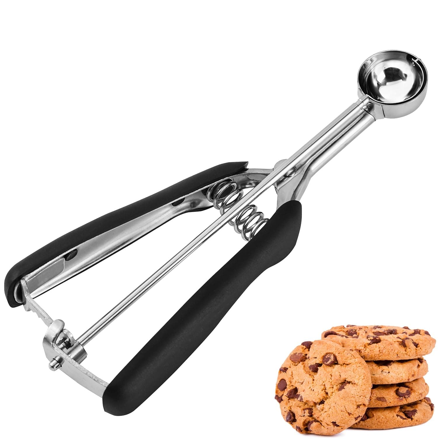 Mini Cookie Scoop, Extra Small,1 Tsp Cookie Dough Scoop, Melon Baller Scoops, Mini Ice Cream Scoop, Comfortable Grip, Non-Slip, For Making Cookie Melon Ball Ice Cream Meatball