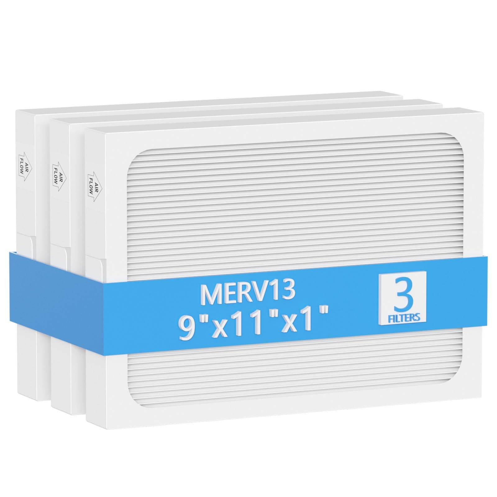 9 x 11 x 1 MERV 13 Replacement Dehumidifier Filter Compatible with Santa Fe Compact70, Ultra70, Element, Compact2, UA 65H dehumidifier Models, 3 Pack