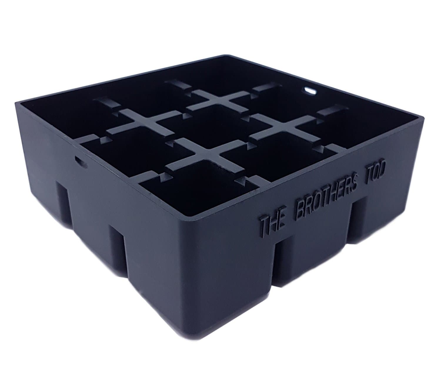 Premium Quality Ice/Cake Cube Tray makes 9-1.57" / 4cm edge Big Ice Cubes, Whiskey Ice Cube Maker Mold - 100% BPA Free, Silicone