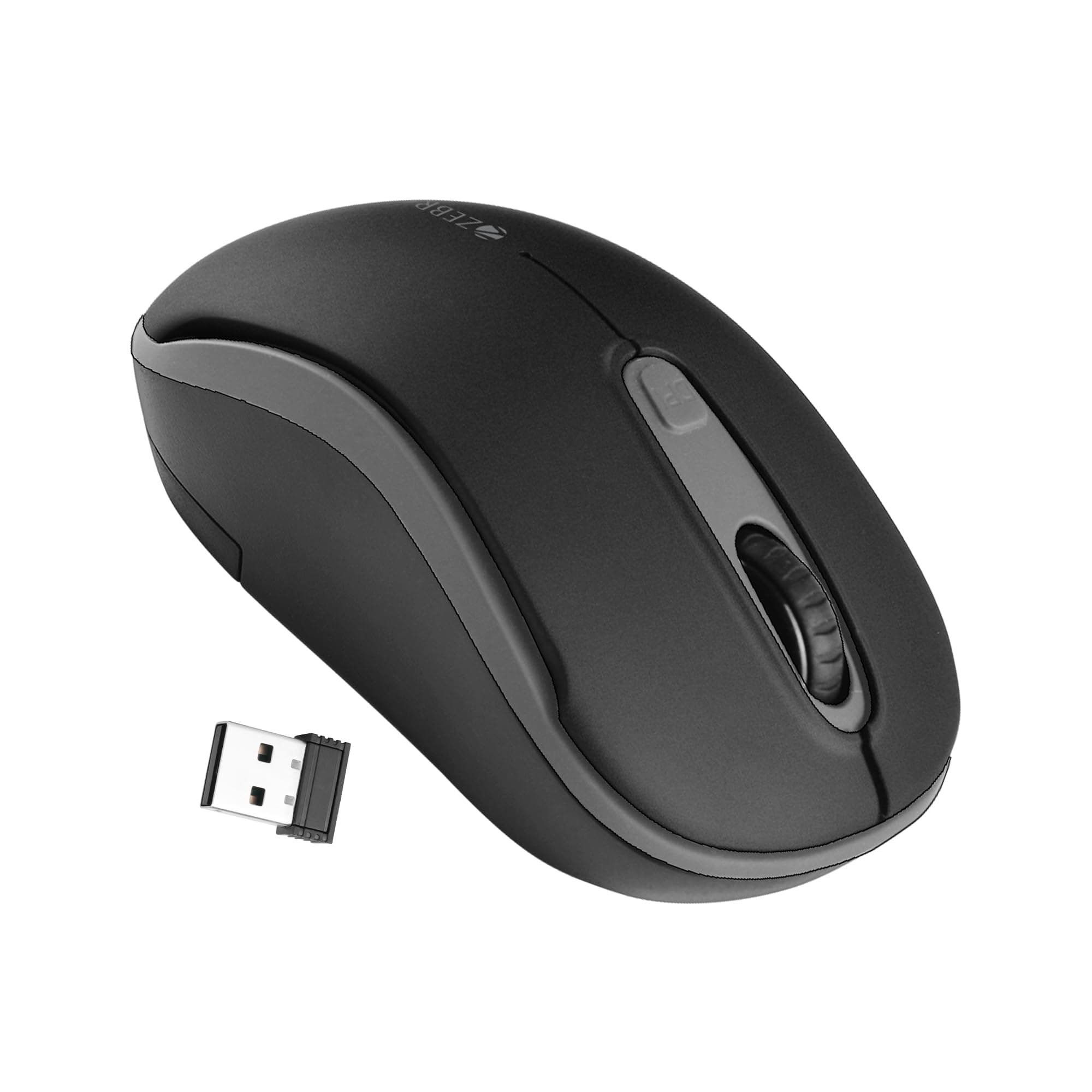 ZEBRONICS Dash Pro 2.4GHz Wireless Mouse, Upto 1600 DPI, 3 Level DPI, High Precision, Power Saving Mode, Comfortable & Lightweight, for Mac | Laptop | Computer (Grey)