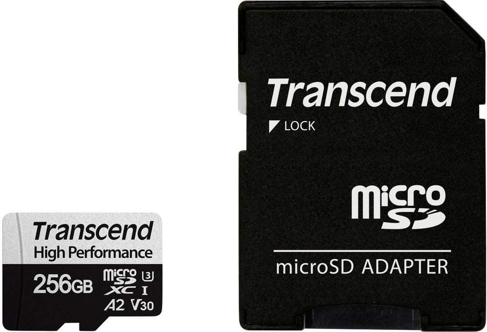 Transcend 4K USD330S 512GB UHS-I U3 A2 V30 Class 10 Micro SD Memory Card up to 100/85 MB/s microSDXC I with Adapter (TS512GUSD330S)