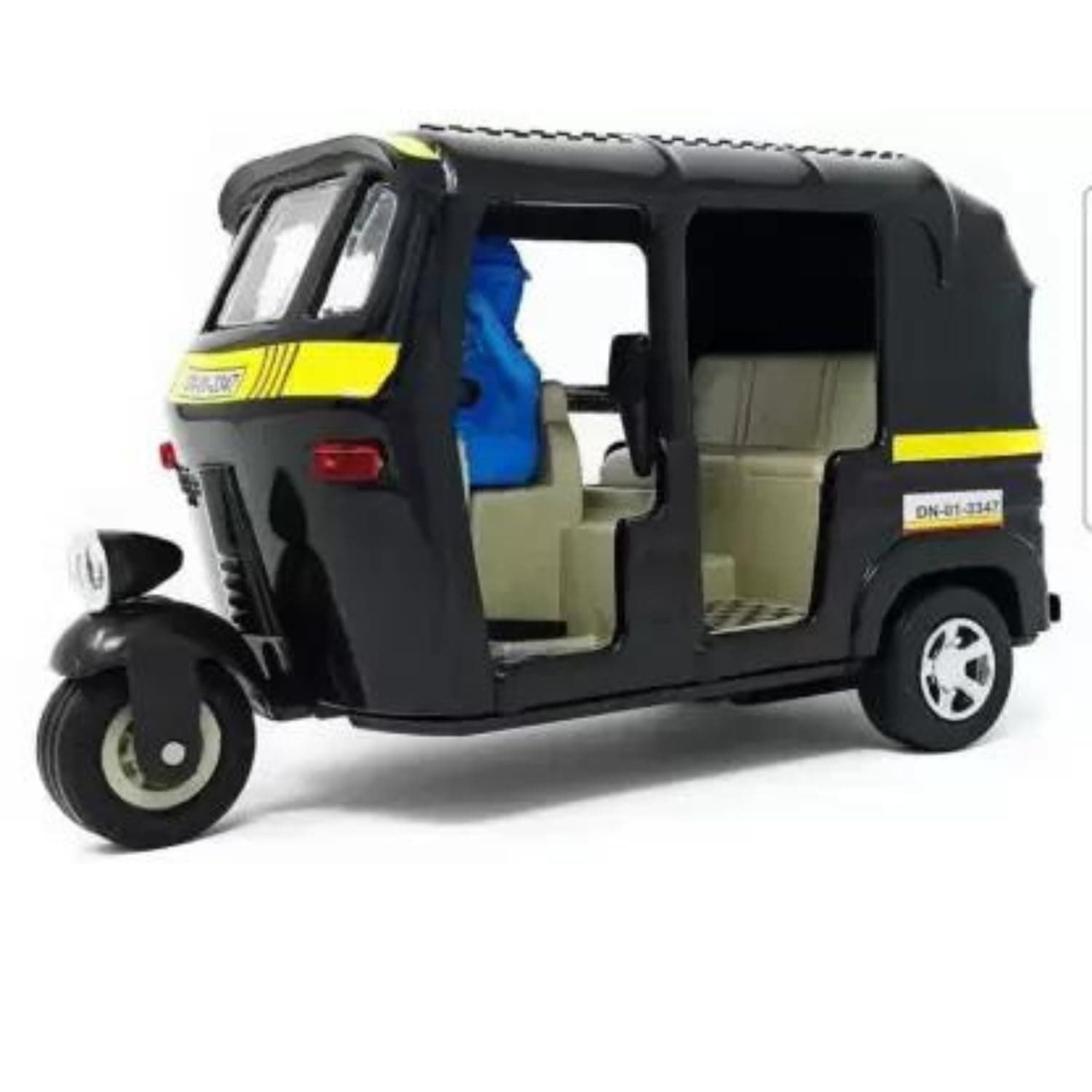 Toys Auto Rickshaw, Yellow (Big)