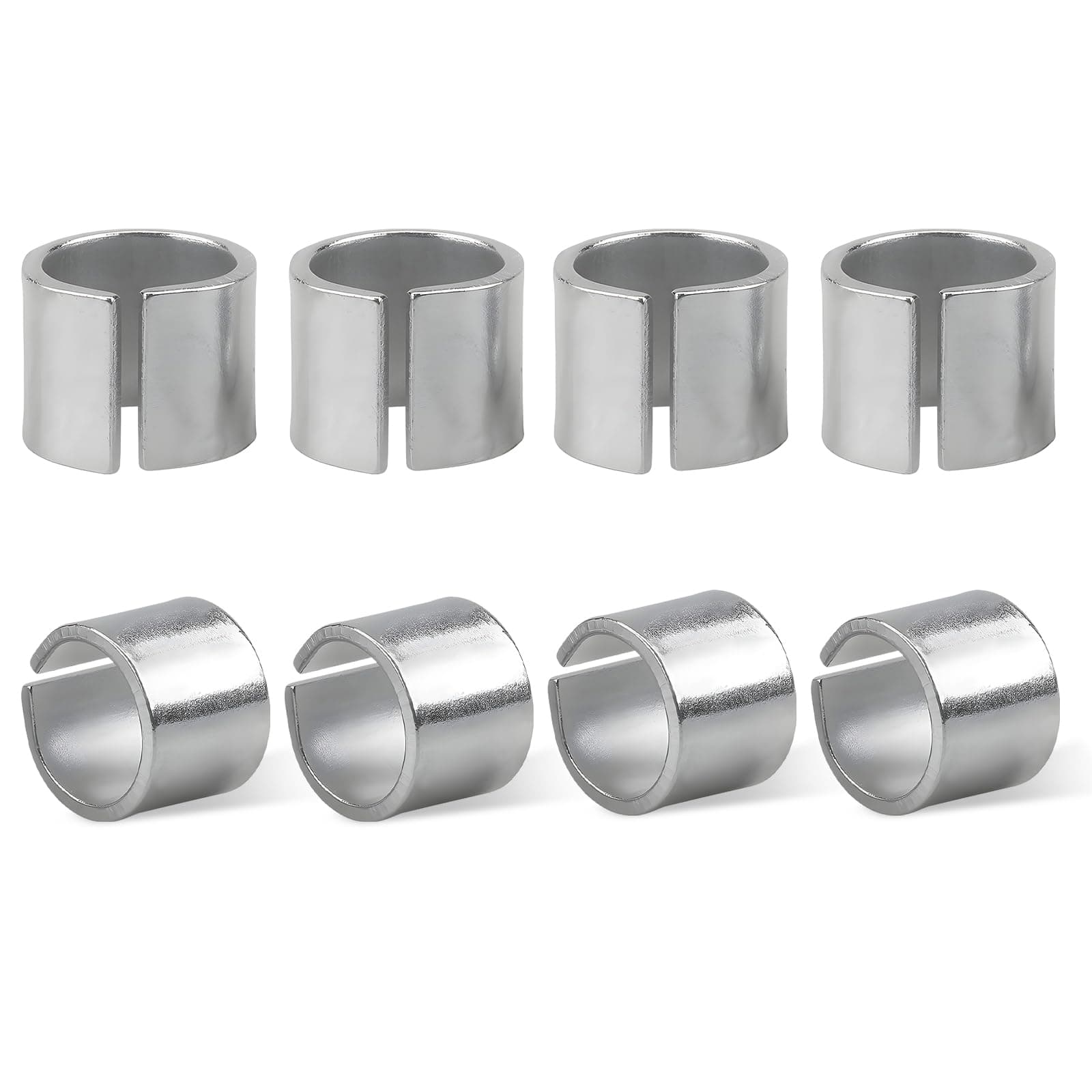 4 Pair Battery Post Shims, Negative & Positive Battery Terminal Shim Converters, Pure Lead Battery Terminal Adaptor Sleeves for Most Vehicles, Universal Car Accessories (8 PCS)