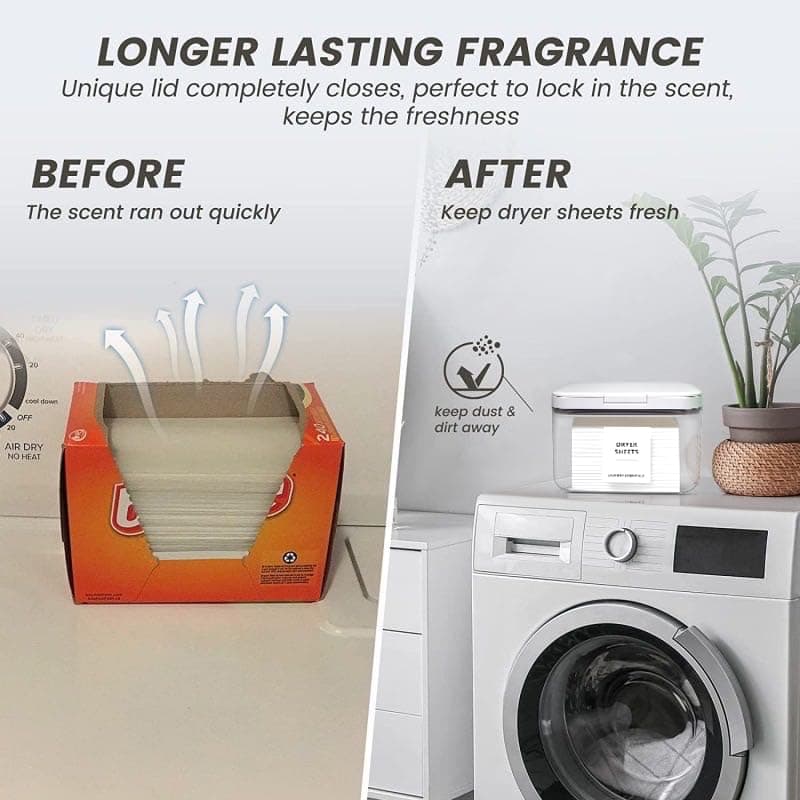 94oz /2.8L Laundry Pods Container for Laundry Room Organization, 2 Pack Laundry Pod Up Holder with 30 Labels and Scoop, Laundry Detergent Powder Container, Dryer Sheet Holder