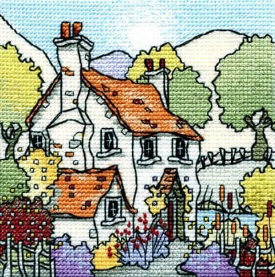 Michael Powell River Cottage Cross Stitch Kit