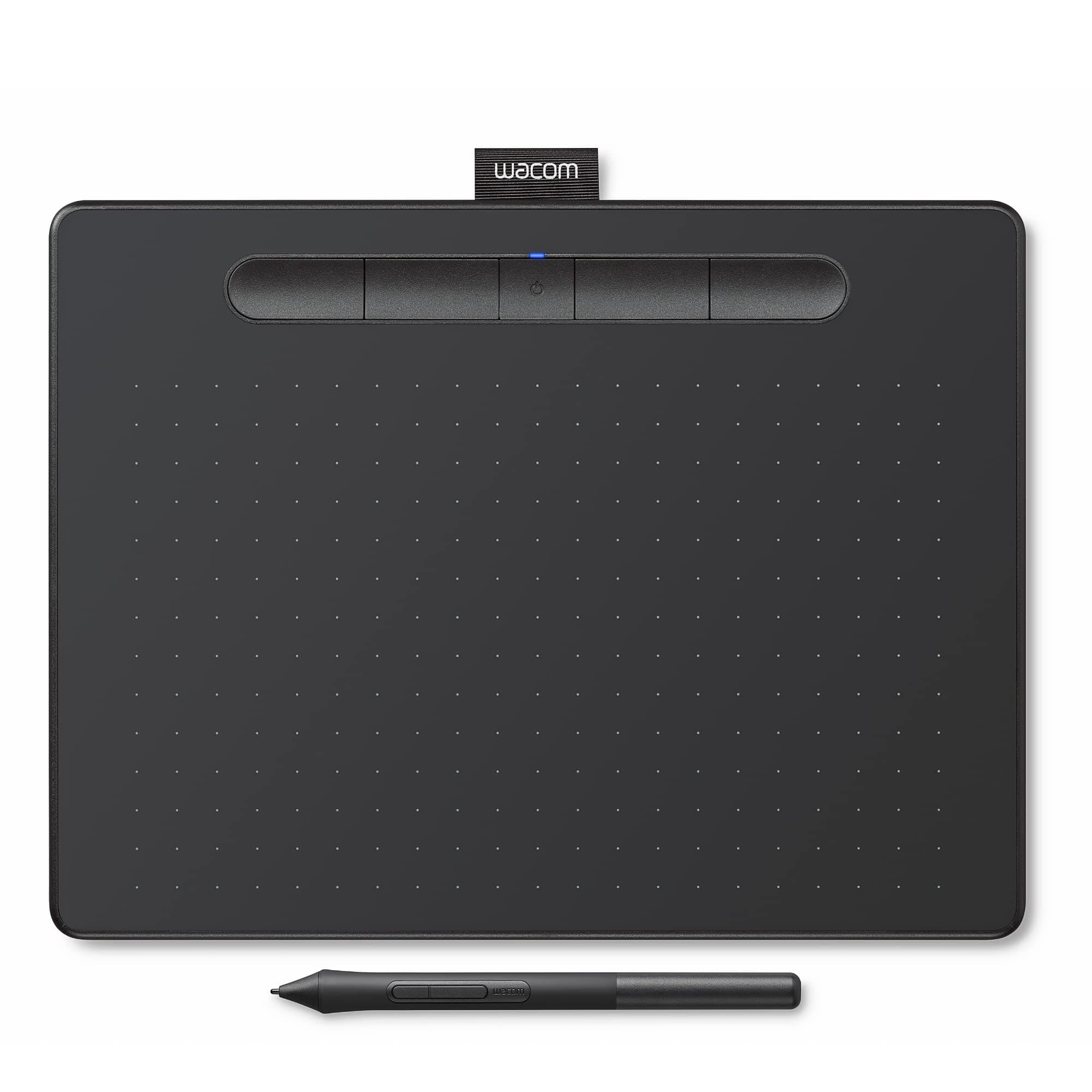 Intuos Bluetooth CTL-6100/K0-CX Digital Graphics Pen Tablet for Drawing (Black) Medium (10.4-inch x 7.8-inch) | Battery Free Pen with 4096 Pressure | Compatible with Windows, Mac & Android