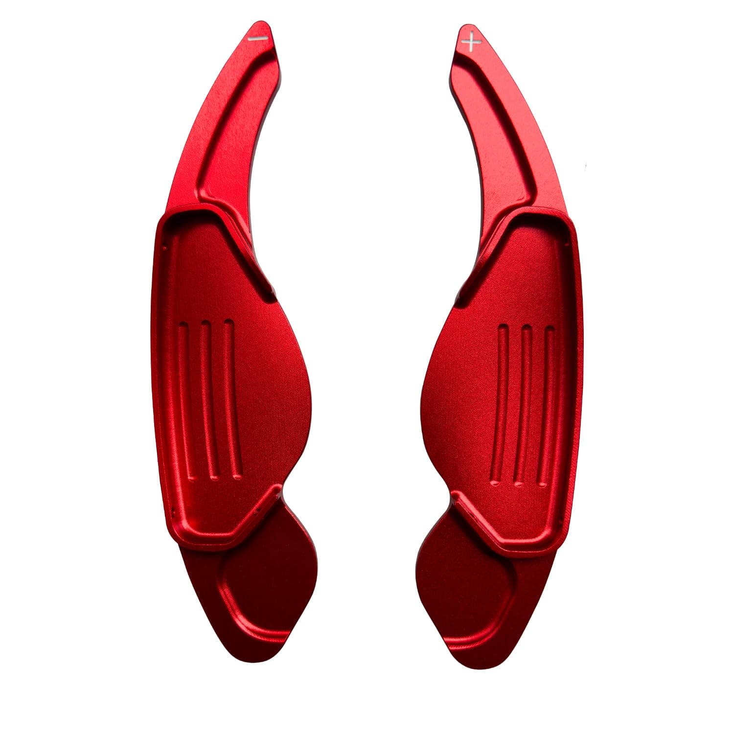 Steering Wheel Shift Paddle Shifter Compatible with Jaguar F-Pace F-Type XE XF XJ,Compatible with Land Rover Evoque (red)