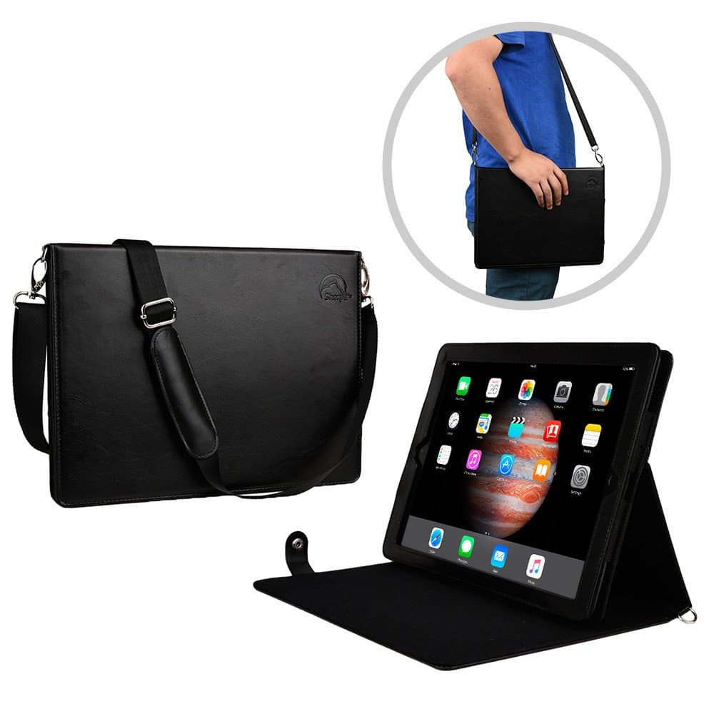 Shoulder Strap Carrying Case for iPad PRO 12.9 by Sherpa Carry - Midnight