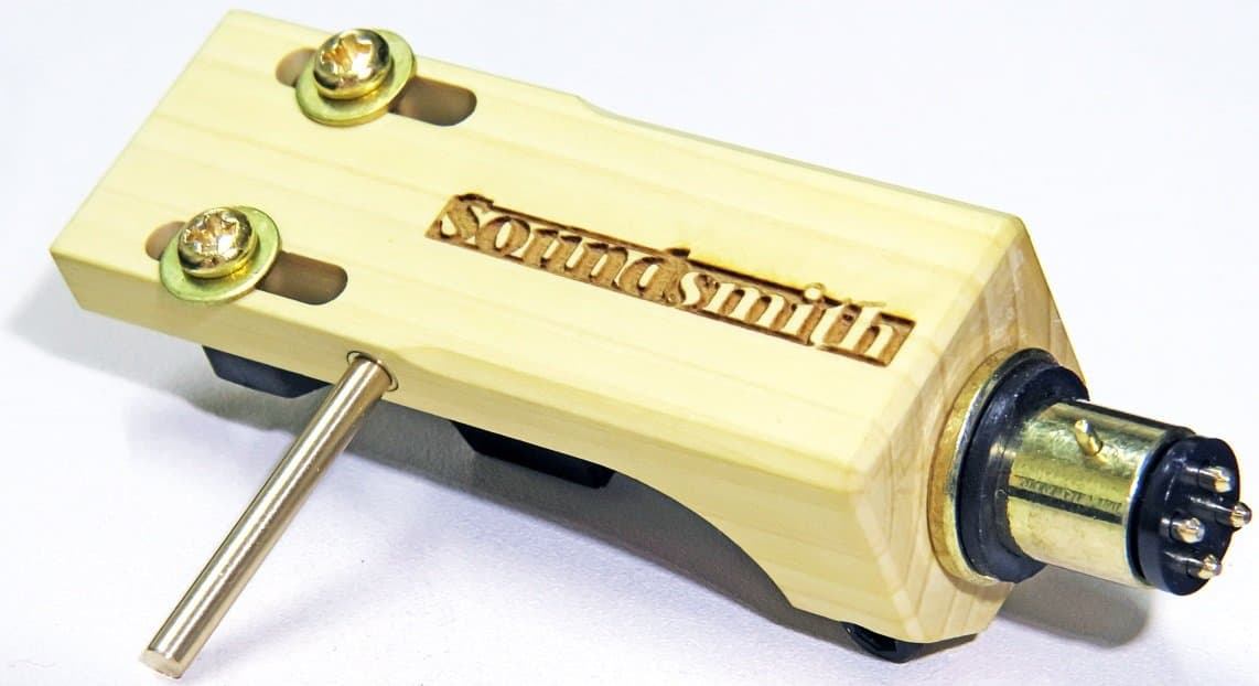 Soundsmith non-magnetic Wood Headshell with Azimuth-Adjust