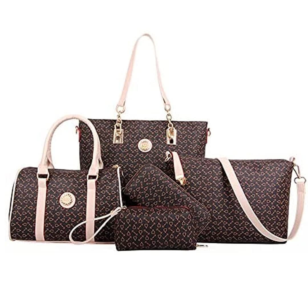 5-Piece Classic Tote Bag Set - Multicolor