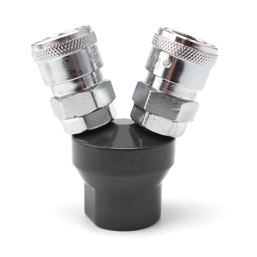 2 Way Quick Connect Air Hose Splitter coupler Manifold