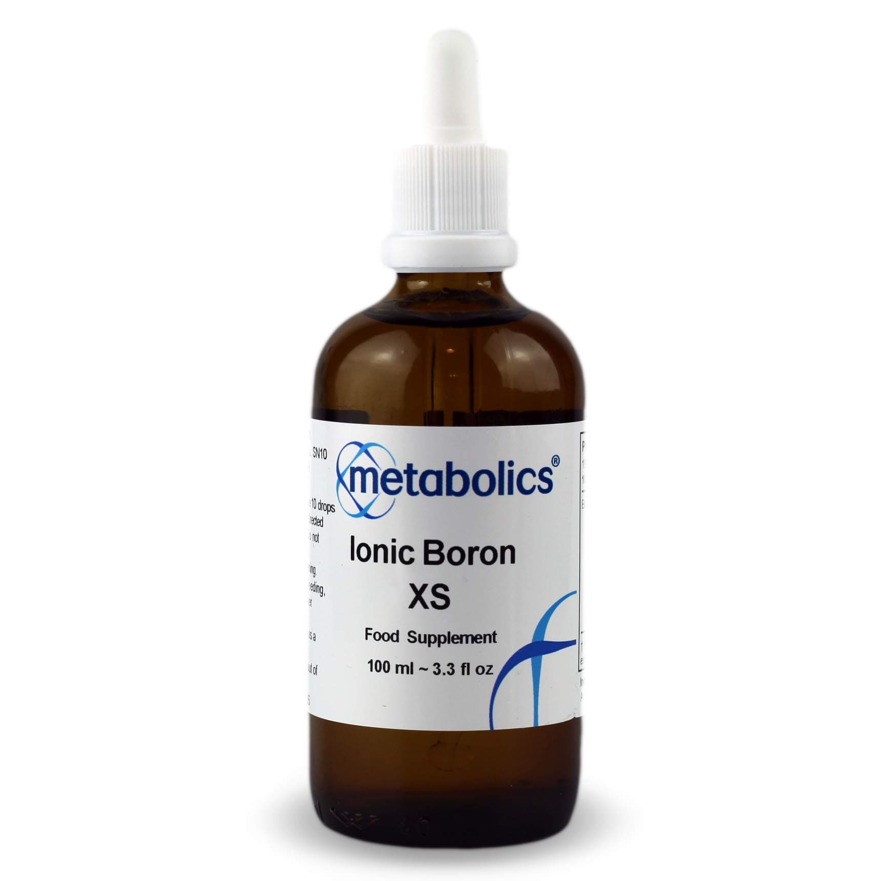 Metabolics Ionic Boron Liquid | Extra Strong | 100ml Bottle | Trace Mineral Liquid