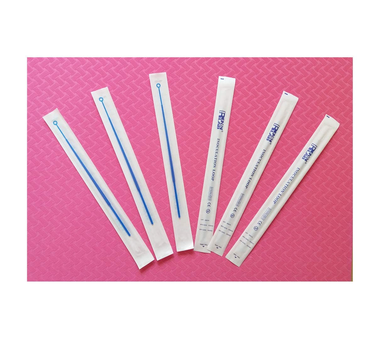 100 Counts, 10 microliter, Inoculating Loops, Sterile EO(Ethylene Oxide) Inoculation Loop, Each Individually Wrapped Disposable Package, ABS Material, 10μlQ