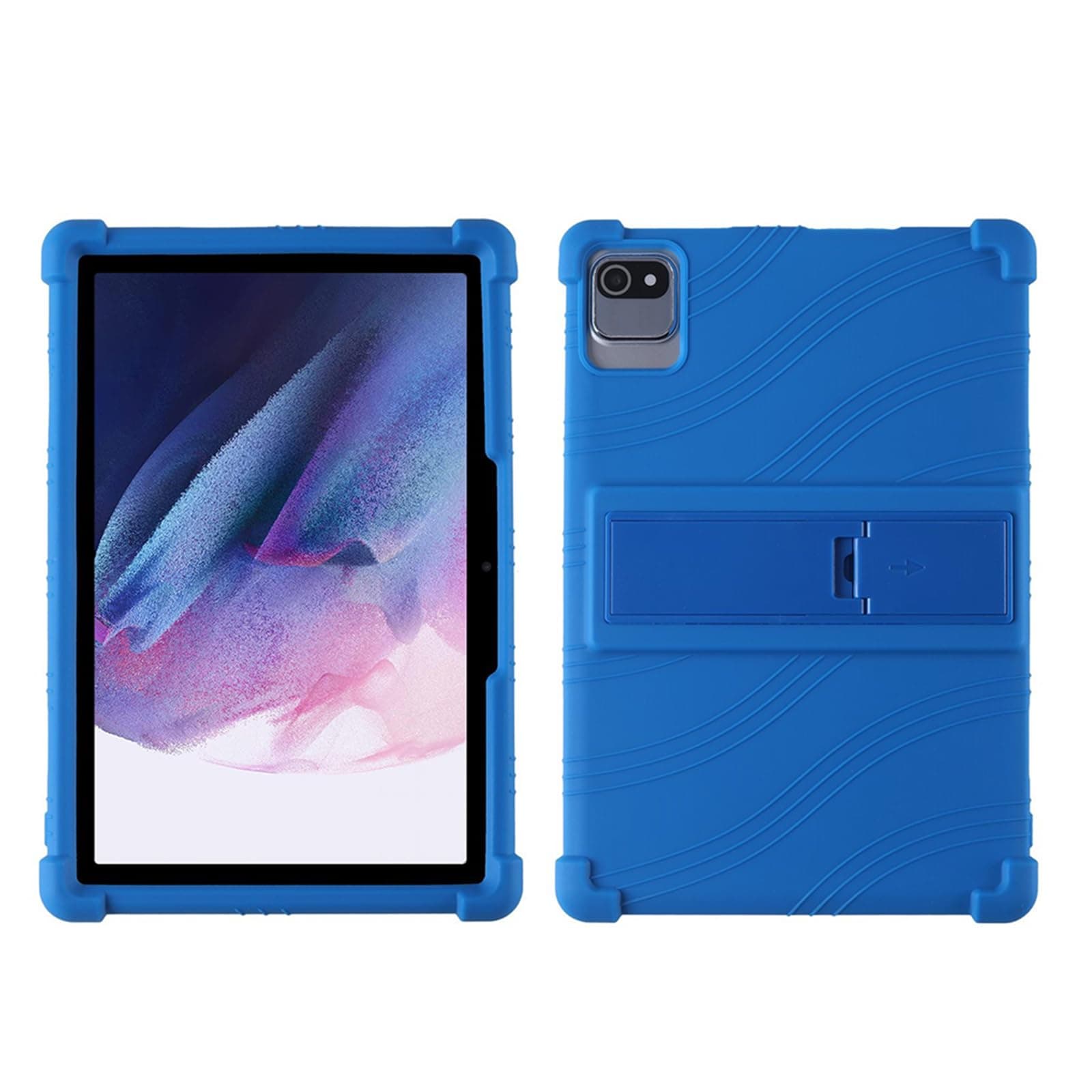 Silicone Case for 10.1 inch Android 15 Tablet,Soft Friendly Cover for Android 16 Tablet 10 inch 2025,Adjustable Stand