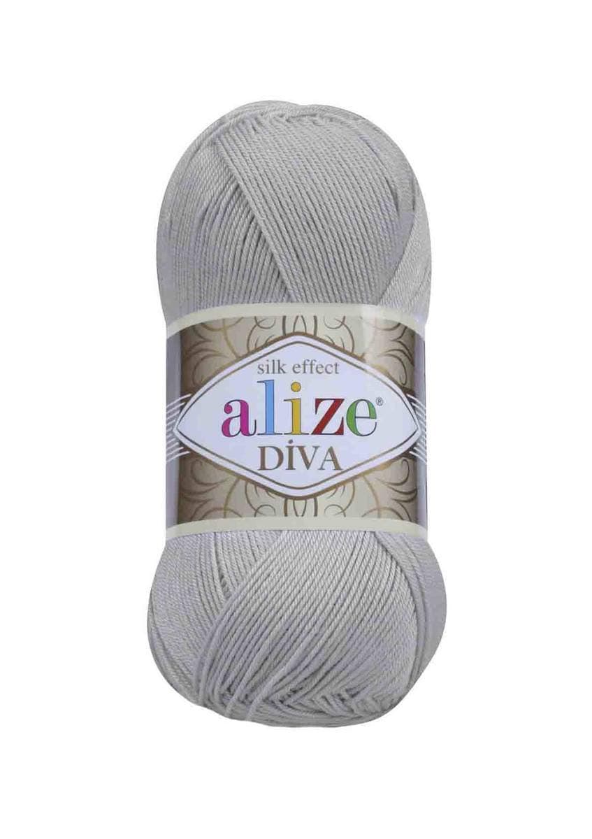 Diva Hand Knitting Yarn (Grey No. 355)