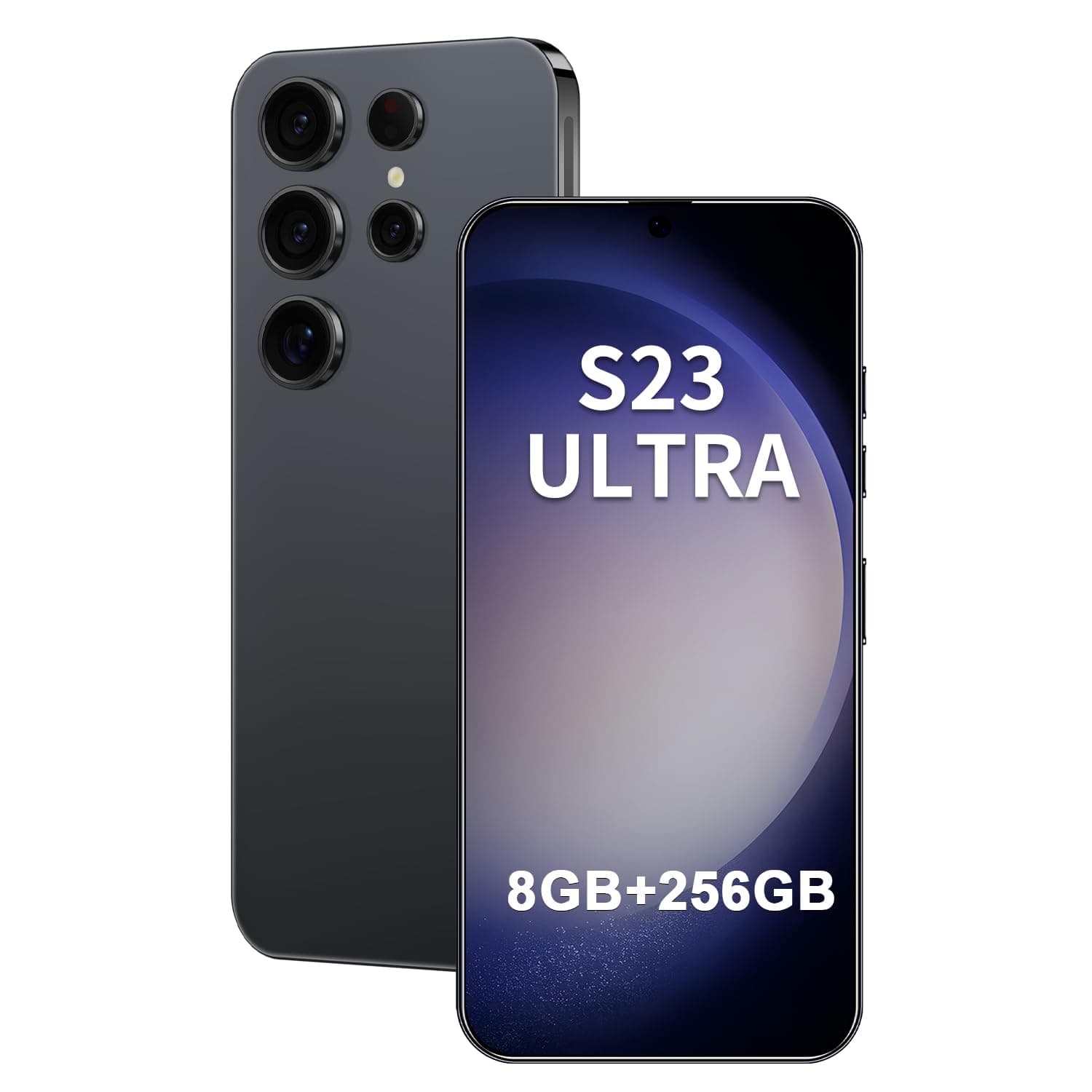 Unlocked Android Phone S23 Ultra Cellphone Android 13 Smart Mobile Phone 8-core 8GB+256GB Cell Phone 6.8 inch HD Screen Mobile Phone 108MP+48MP Camera 6800 mAh Battery 4G Dual SIM (Black)
