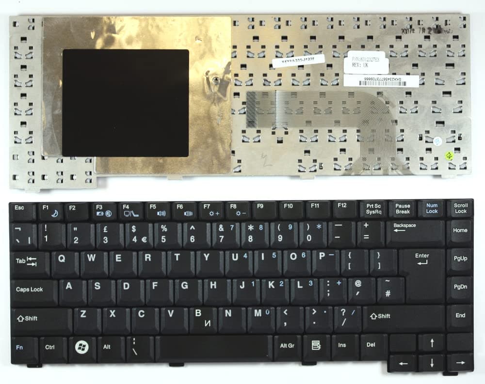 Power4Laptops UK Layout Black Replacement Laptop Keyboard Compatible with EI Systems E-System 3103