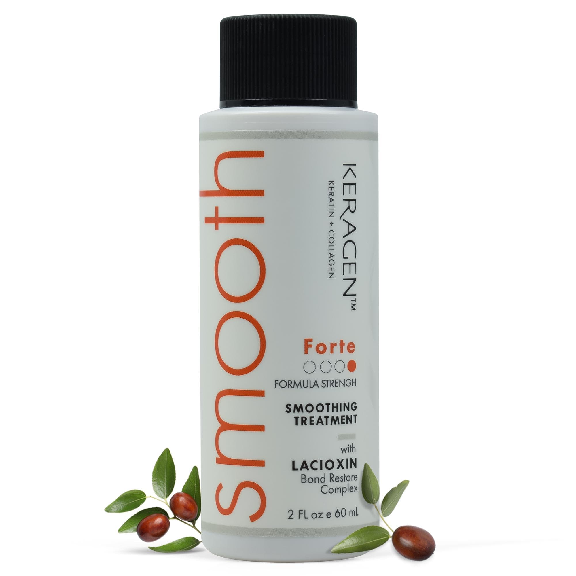 KERAGEN Forte Professional Keratin Smoothing Treatment, High-Potency Structural Realignment & Hydrophobic Shield, The Gold Standard for Permanent Smoothing to Survive 20+ Washes 2 Oz