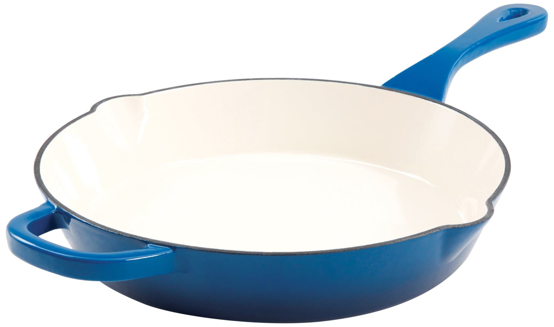 Crock Pot Artisan Enameled Cast Iron 10-Inch Round Skillet, Sapphire Blue