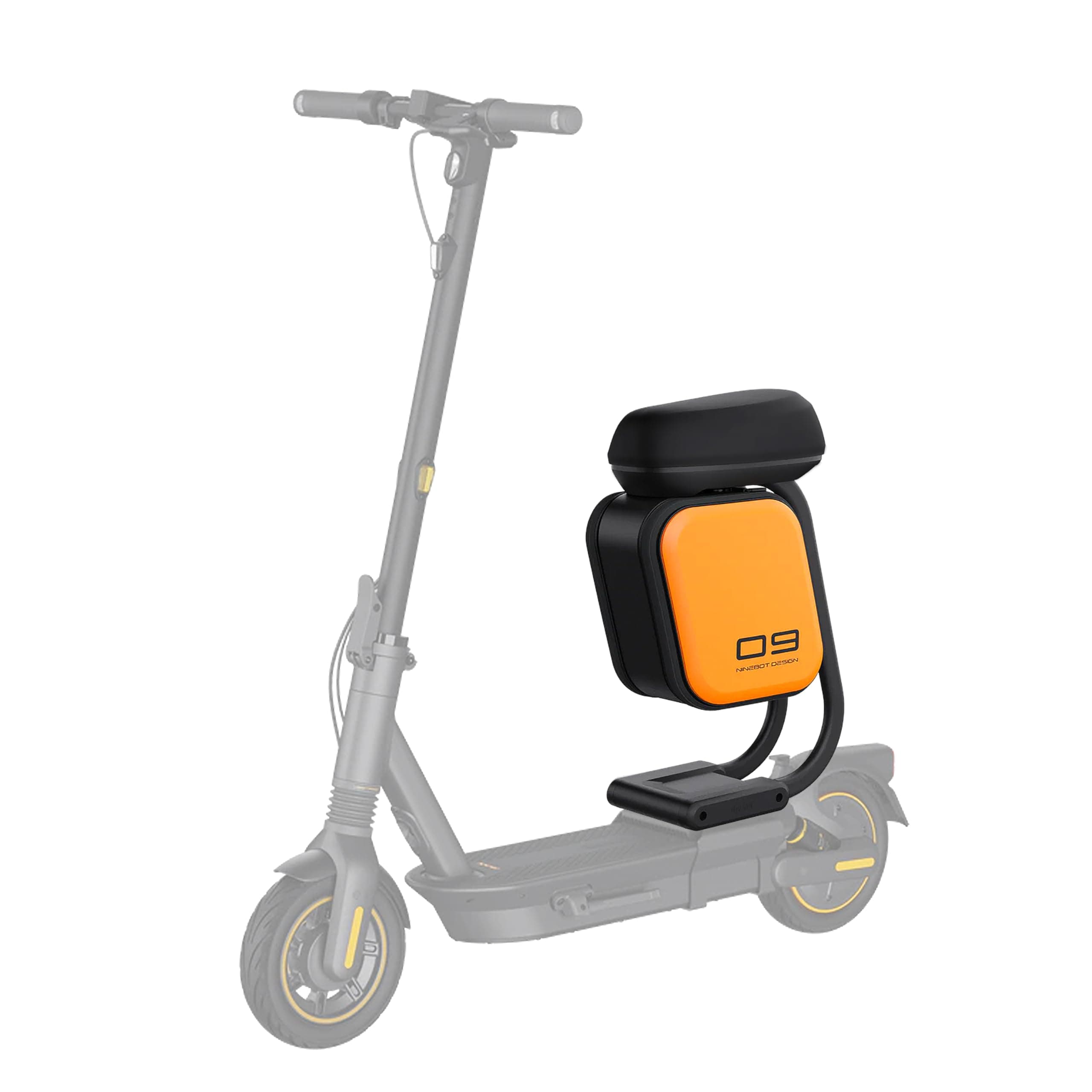 Multi-functional Scooter Seat compatible with Segway Ninebot Max G2 G65 MAX2 Kickscooter,Thickened Soft Cushion with 10L Large Storage Space Bag G2 G65 Seat & Bag Attachment Original Parts