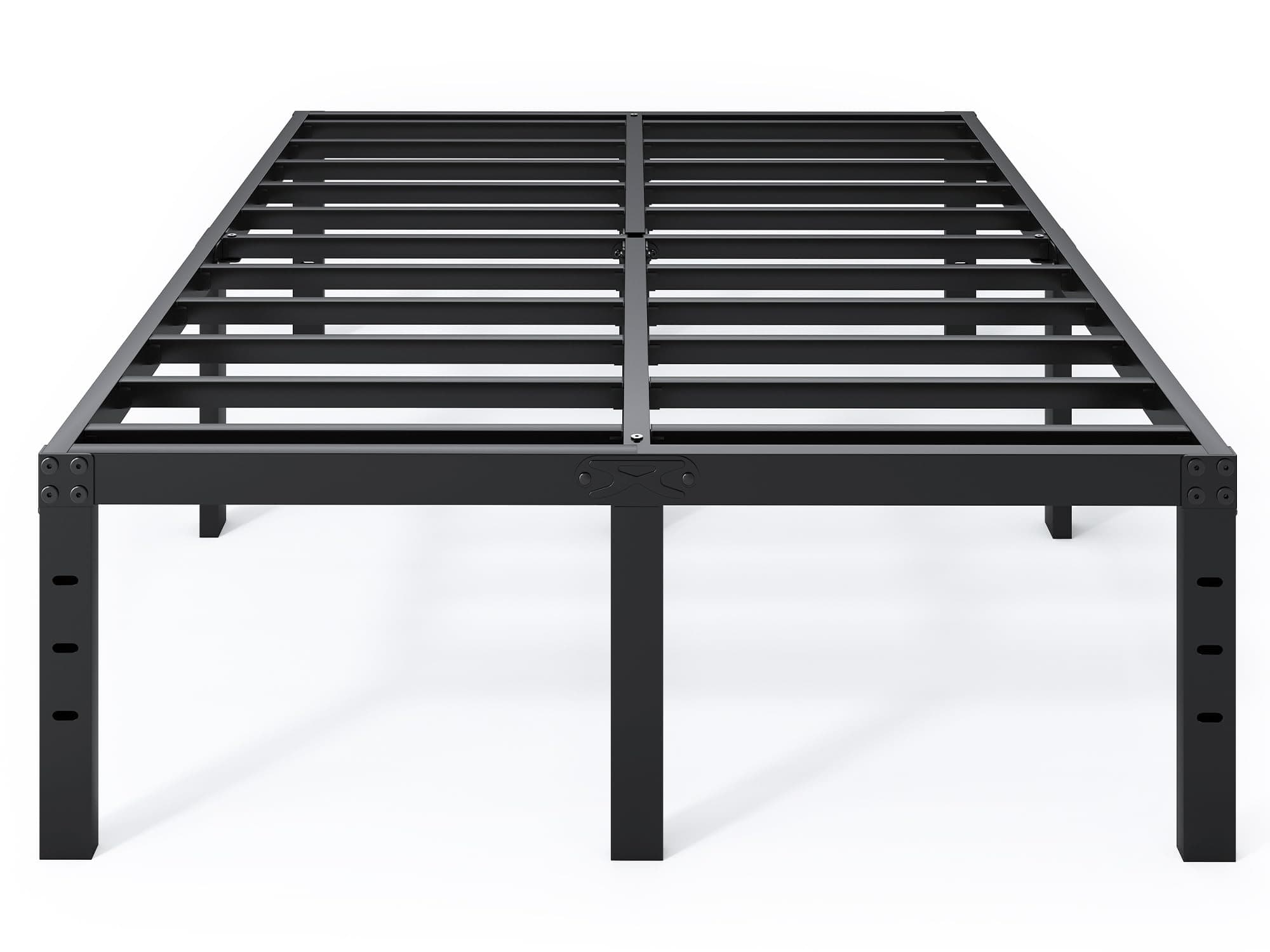 Full Size Bed Frame - 18 in Sturdy Platform Bed Frame Full, Heavy Duty Metal Bed Frame No Box Spring Needed, Quick & Easy Assembly, No Noise, Black