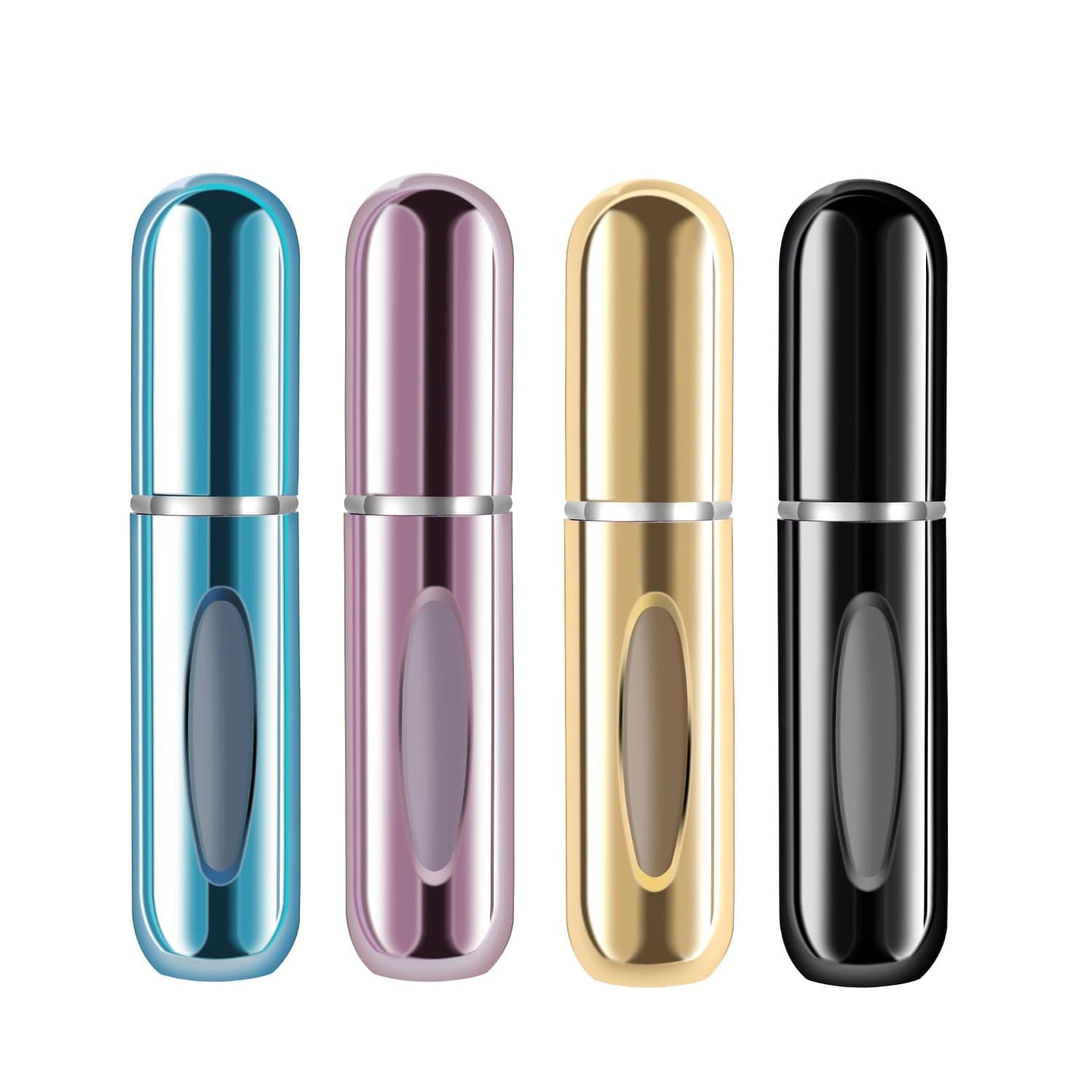 Yamadura Mini Refillable Perfume Portable Atomizer Bottle Refillable Perfume Spray, Refill Pump Case for Traveling and Outgoing (5ml, 4 Pack)4