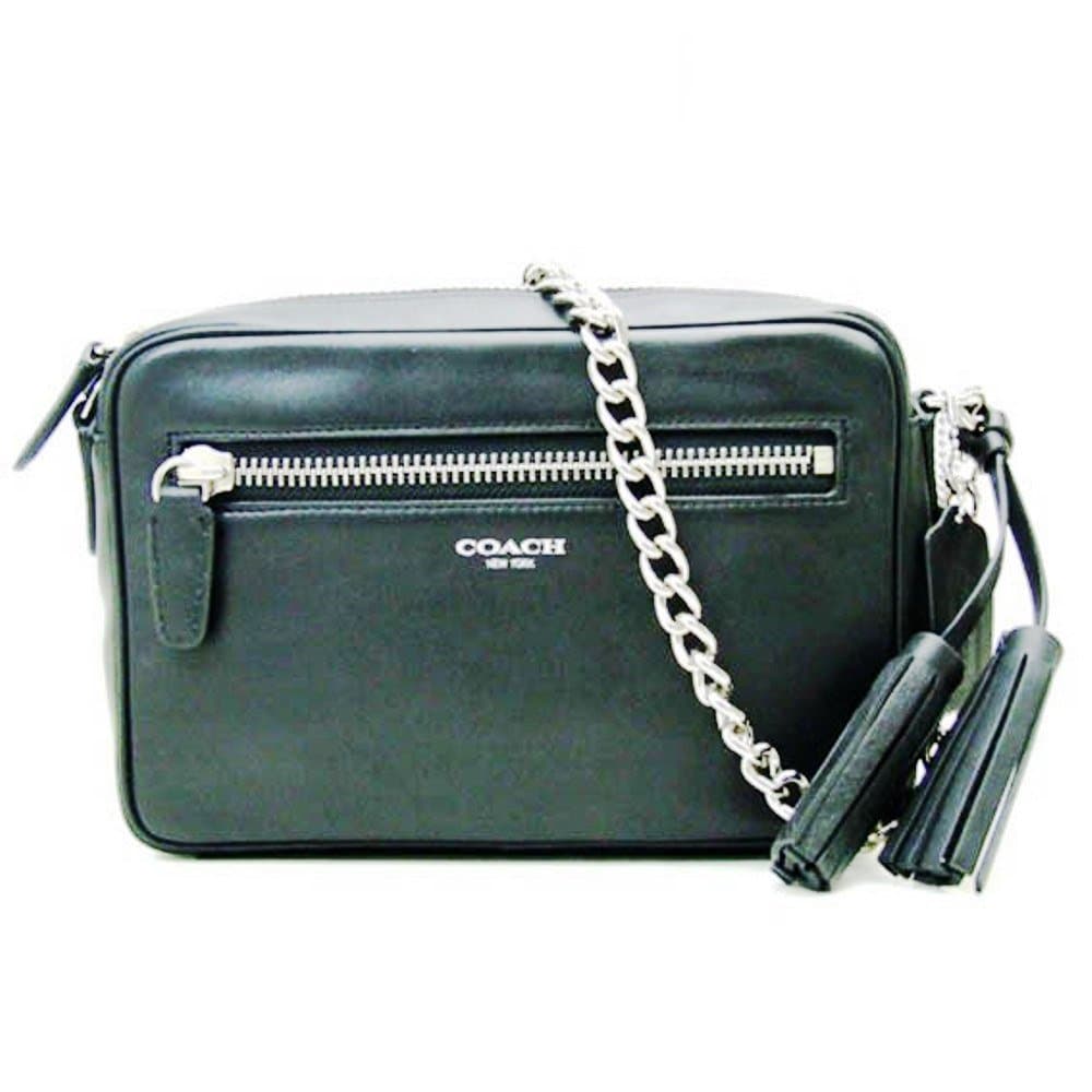 Coach Legacy Leather Flight Bag Silver/Black