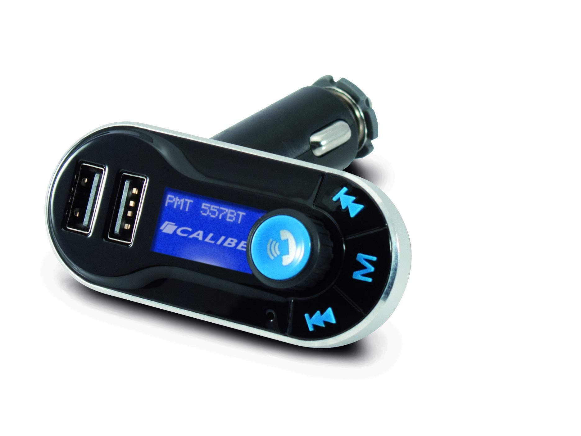 Caliber PMT557BT - FM Transmitter with Bluetooth, Black