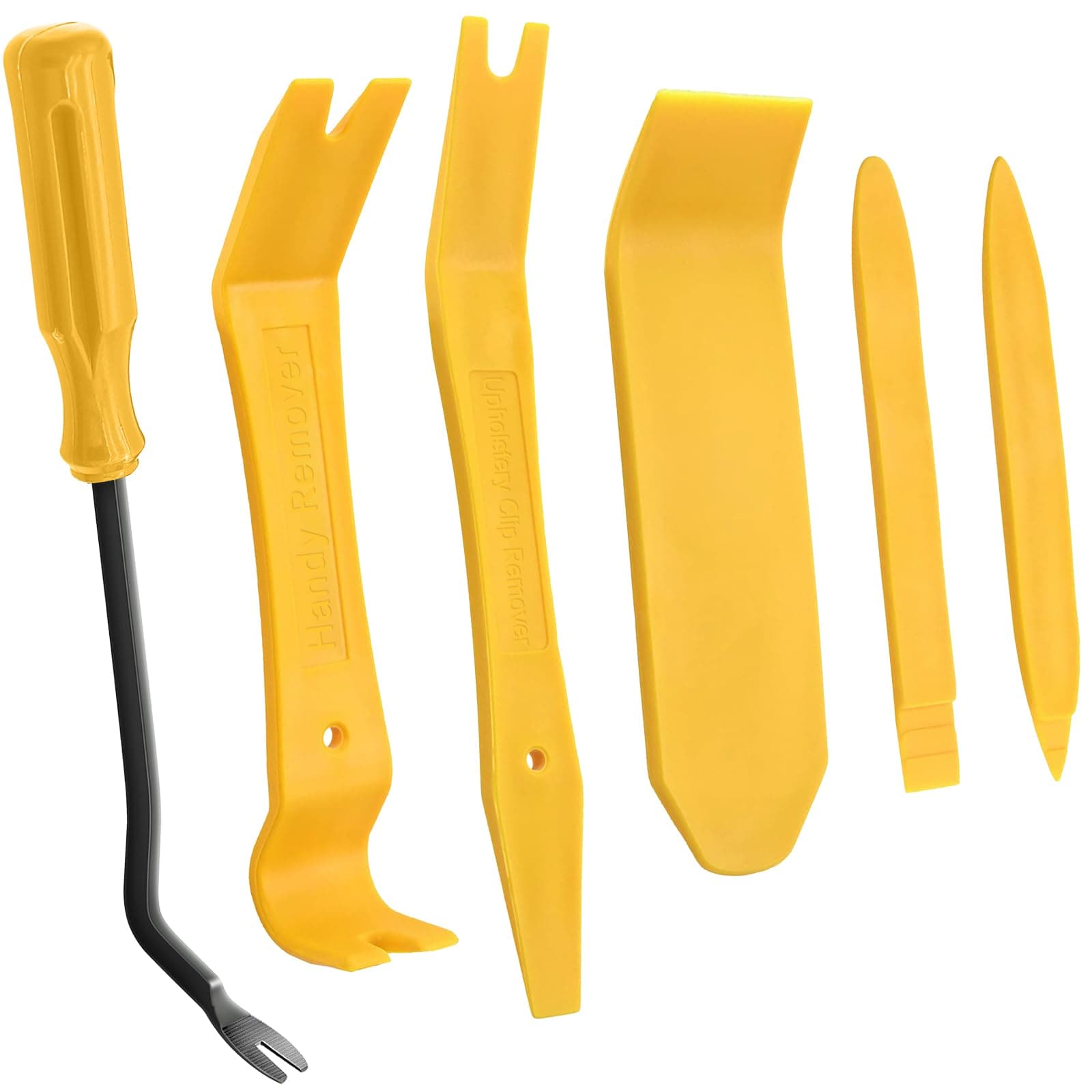 6 Pack Trim Removal Tool Kit, Car Panel Door Audio Trim Tool Kit, Auto Clip Fastener Remover Pry Tools Set