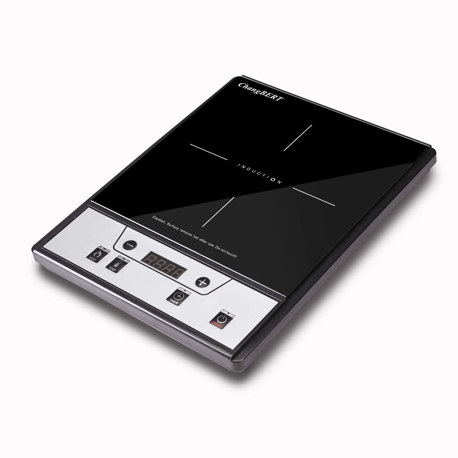 Easy Temperature Setting Portable Induction Cooker Fast Heating Induction Cooktop Single Stove Countertop Burner, Black