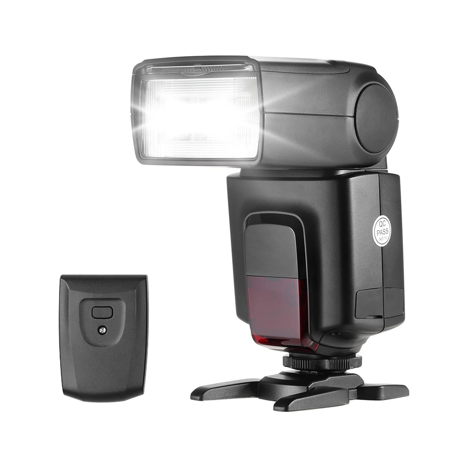 KASTWAVE TT520ⅡUniversal On-Camera Flash Electronic Speedlite + AT-16 2.4G Wireless Trigger Transmitter Guide Number 33 S1 S2 Modes Replacement for Canon Nikon Pentax