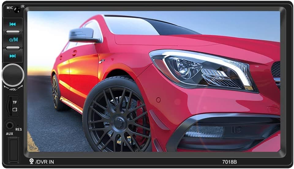 7 Inch Double 2 Din Car Stereo Kit with Bluetooth Touch Screen Car Stereo Audio, DVD, MP5/TF/SD/USB/Media Player, USB SD AUX, FM/AM/RDS Tuner